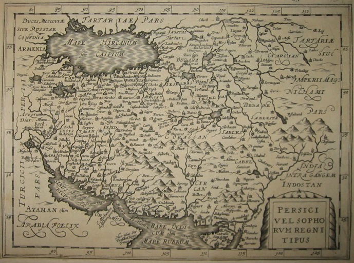 Mercator Gerard - Hondius Jodocus Persici vel sophorum Regni tipus 1630 Amsterdam